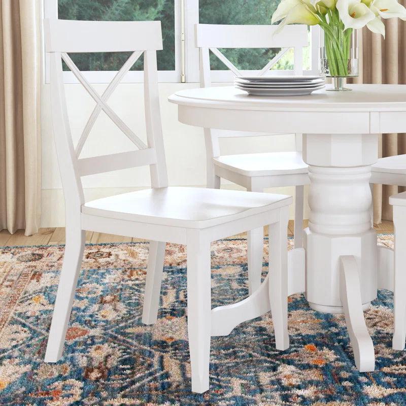 5 - Piece Solid Wood Pedestal Dining Set - Ouch Cart 