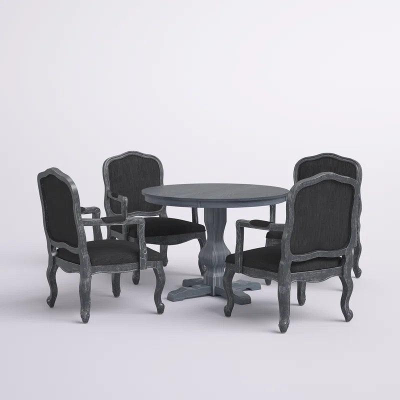 5 - Piece Pedestal Dining Set - Ouch Cart 