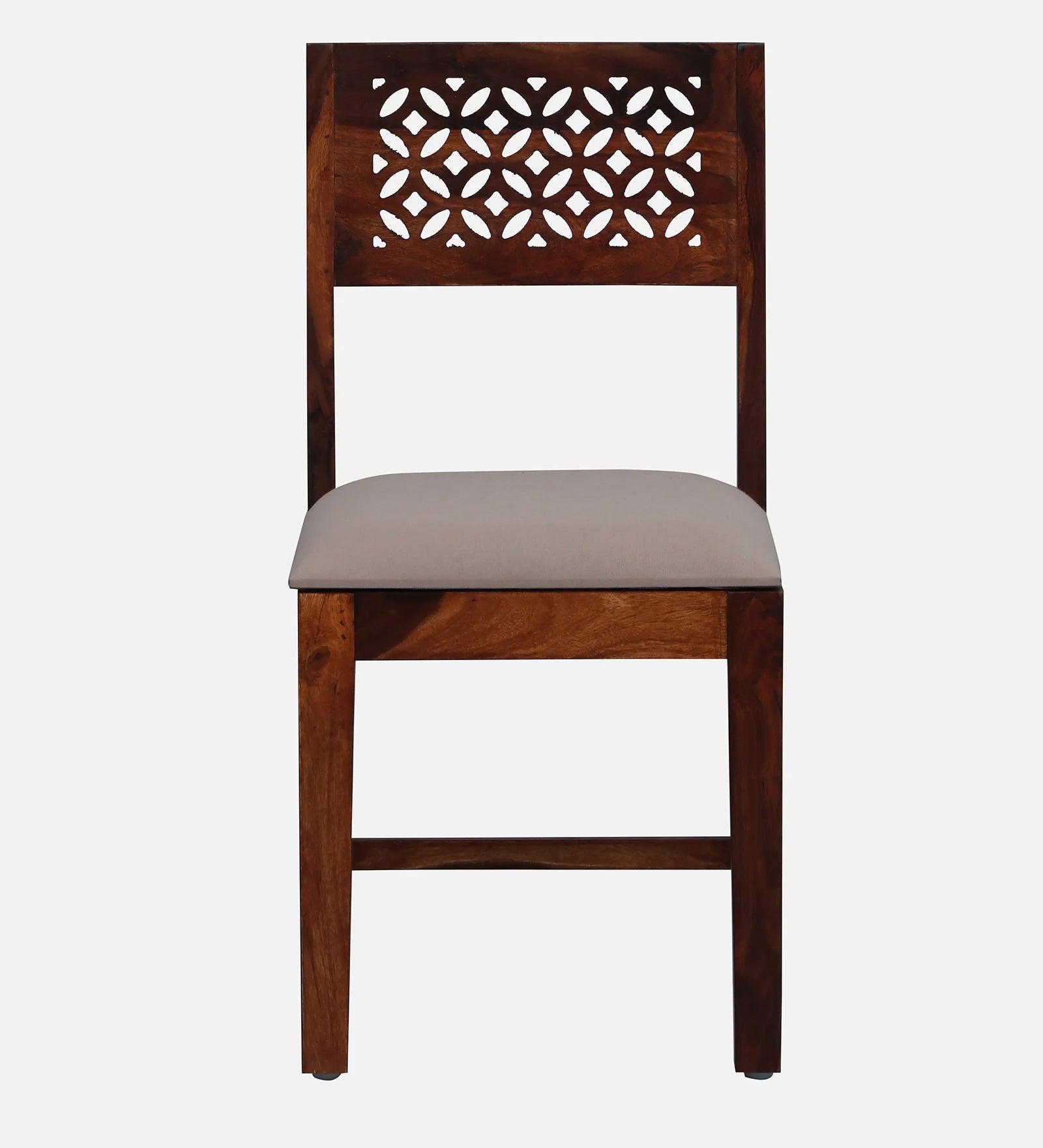 Sheesham Wood 4 Seater Dining Set in Scratch Resistant Honey Oak Finish - Ouch Cart 