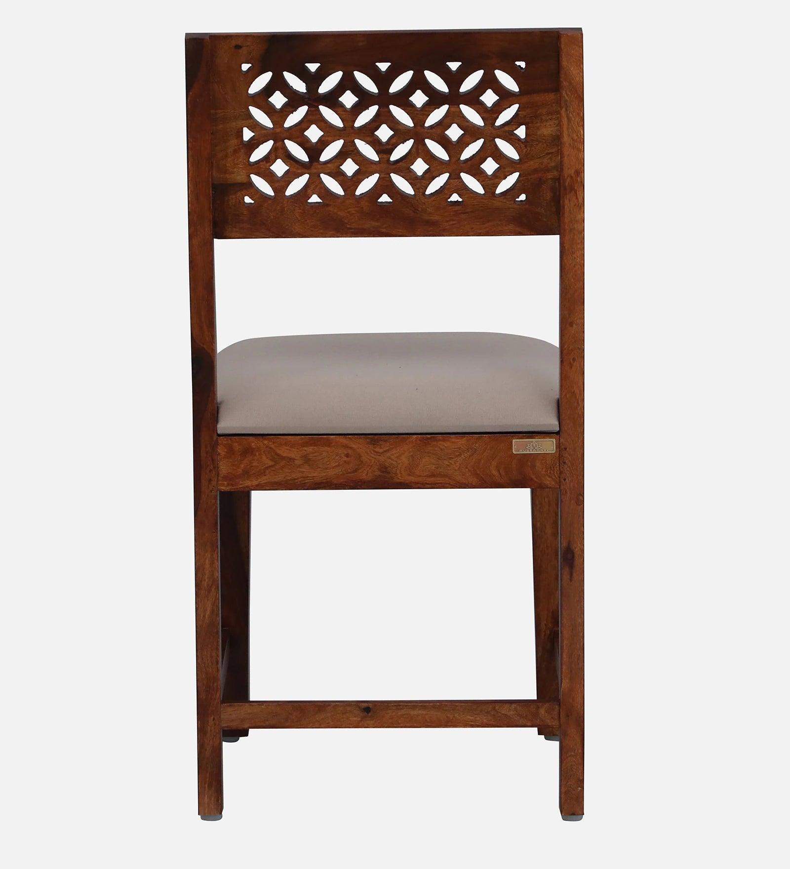 Sheesham Wood 4 Seater Dining Set in Scratch Resistant Honey Oak Finish - Ouch Cart 