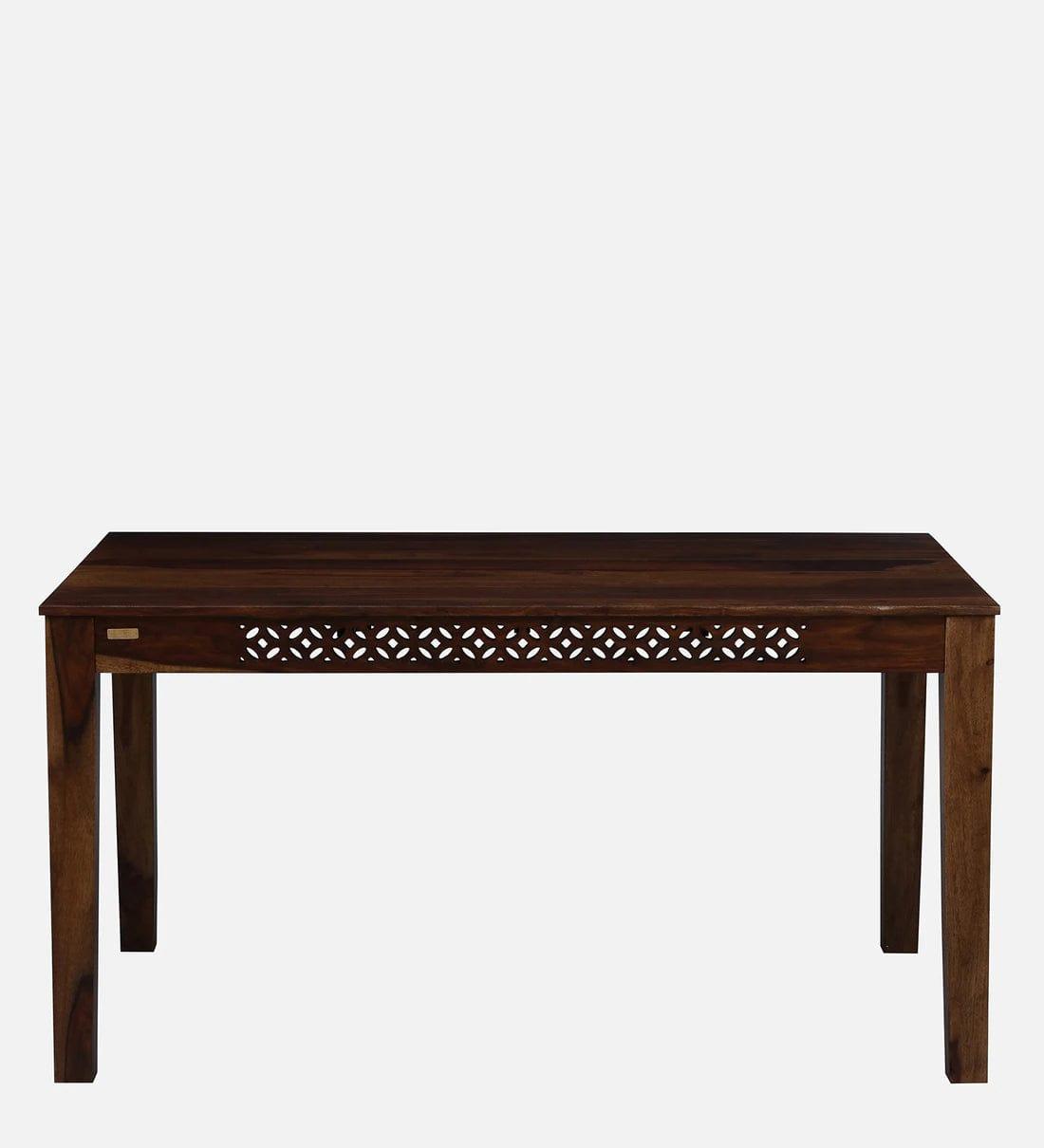 Parnika Sheesham Wood 6 Seater Dining Set In Provincial Teak Finish, - Ouch Cart 