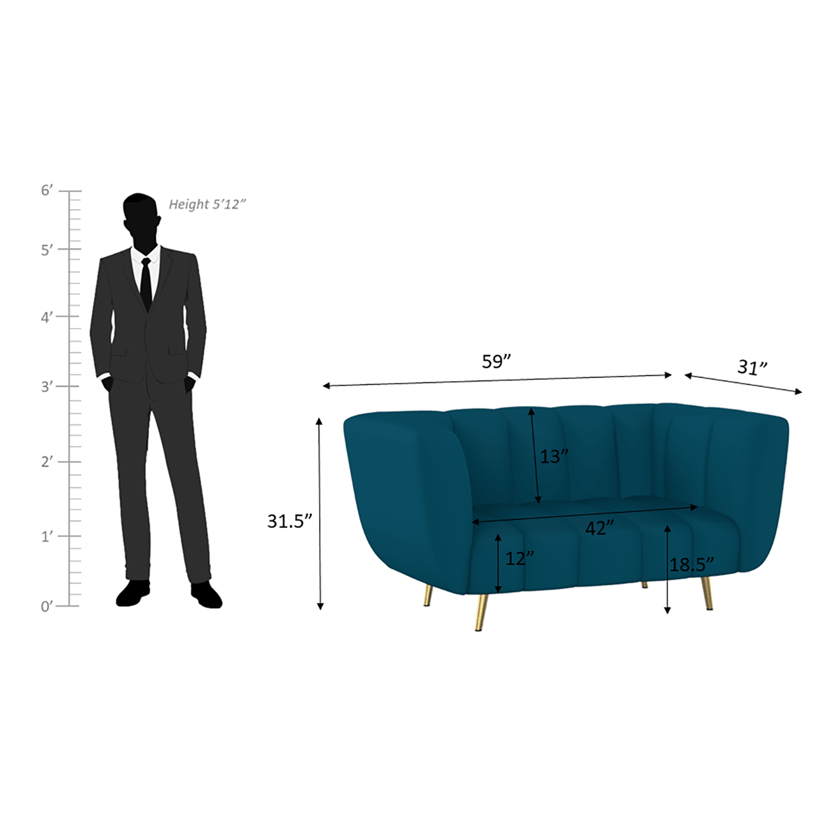 Mushy High Density Foam Sofa Set - Ouch Cart 