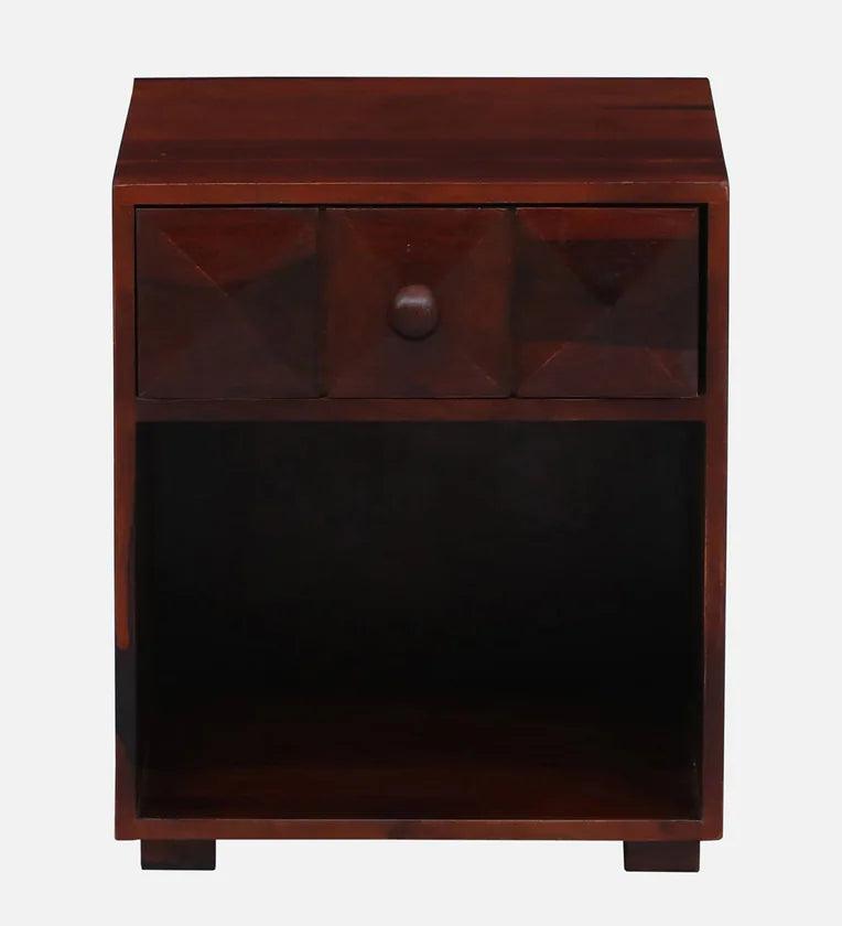 Sheesham Wood Bedside Table in Honey Colour - Ouch Cart 