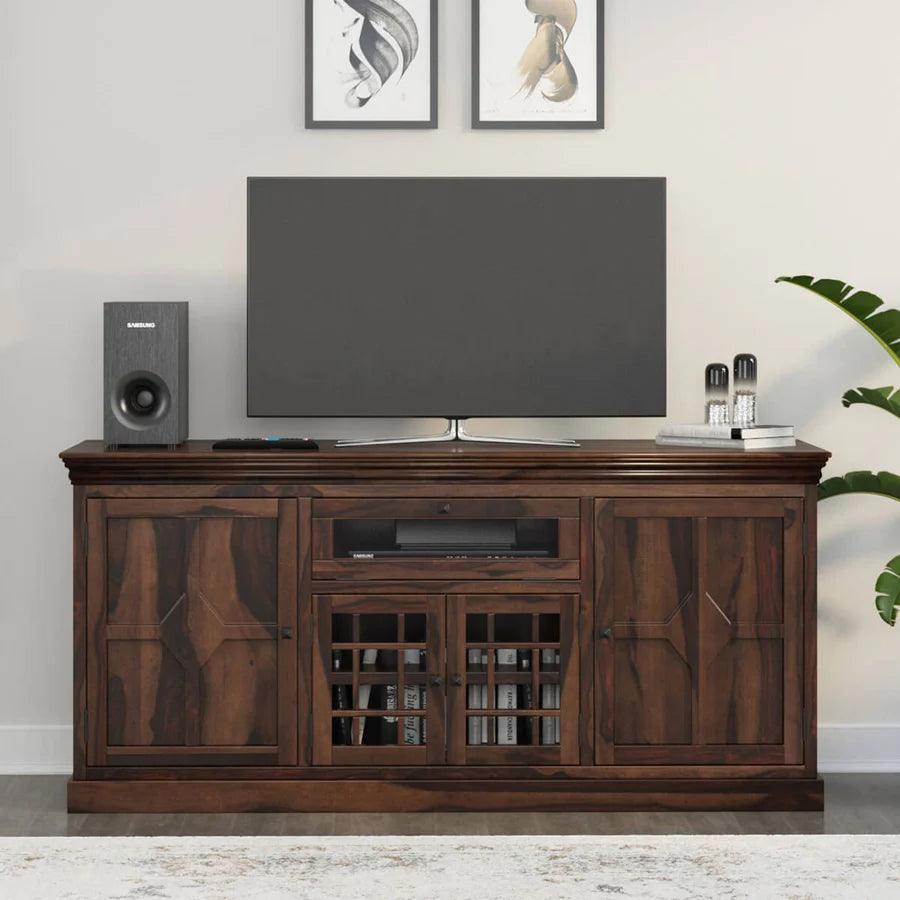 ABAY SOLID WOOD TV STAND - Ouch Cart 