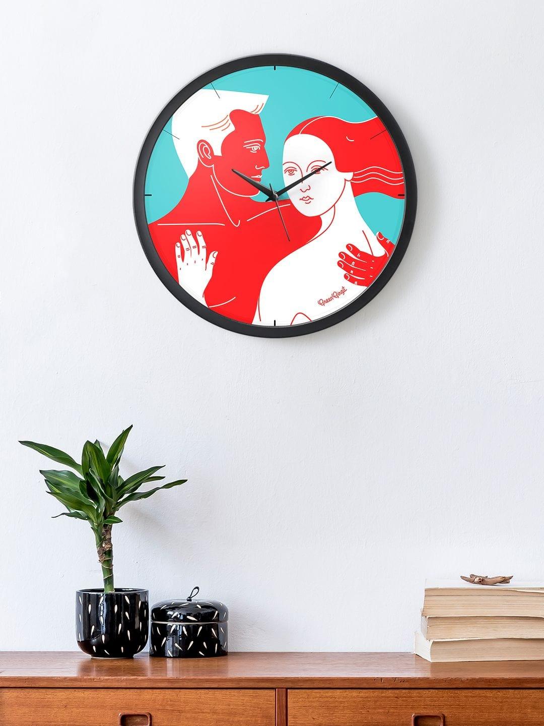 Love Forever Multicolor Wall Clock - Ouch Cart 