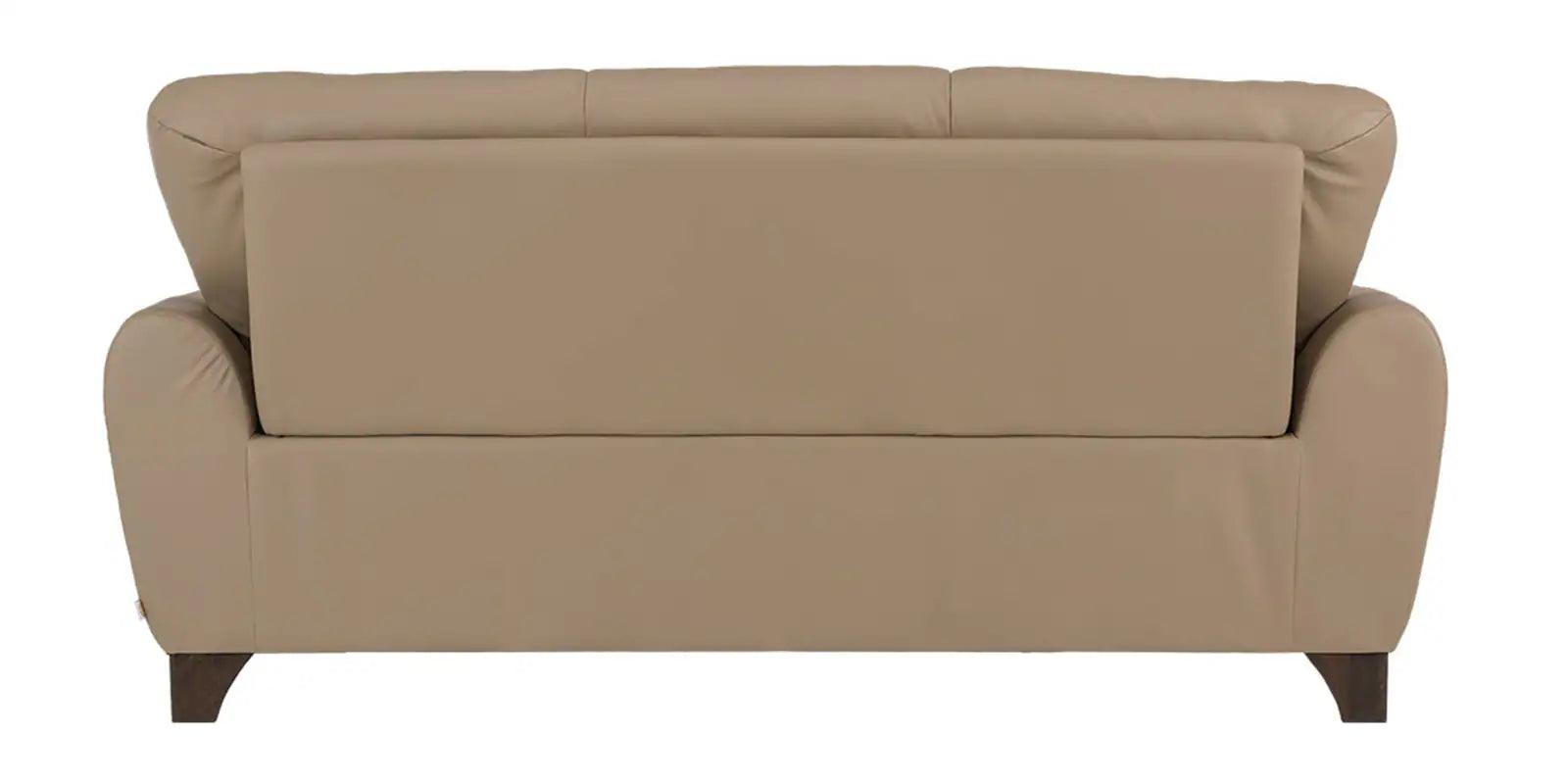 Leather 3 Seater Sofa in Brown Colour - Ouch Cart 