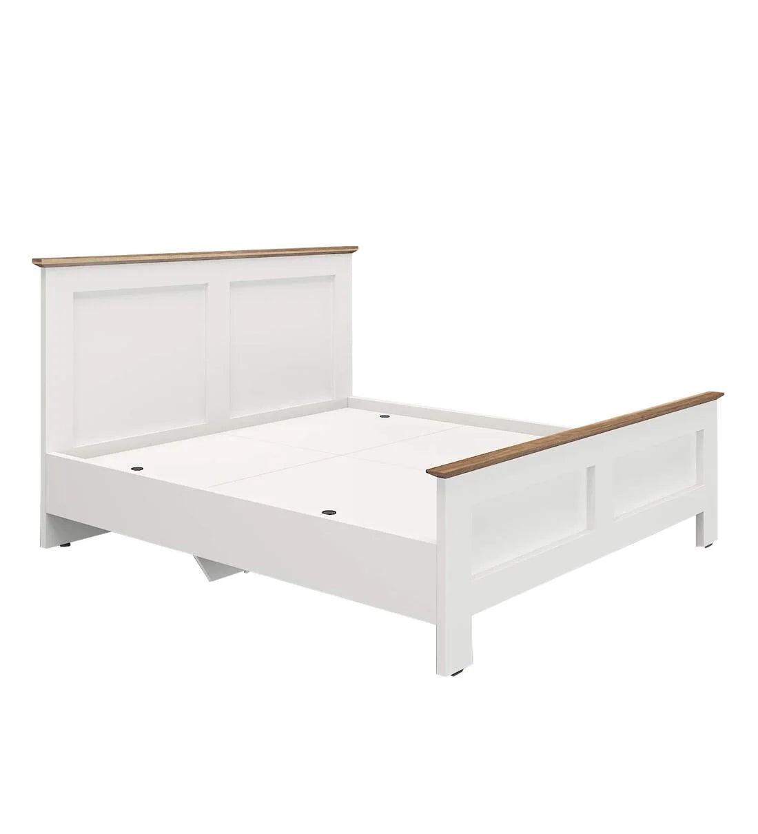 Colen King Size Bed in Mist White Finish