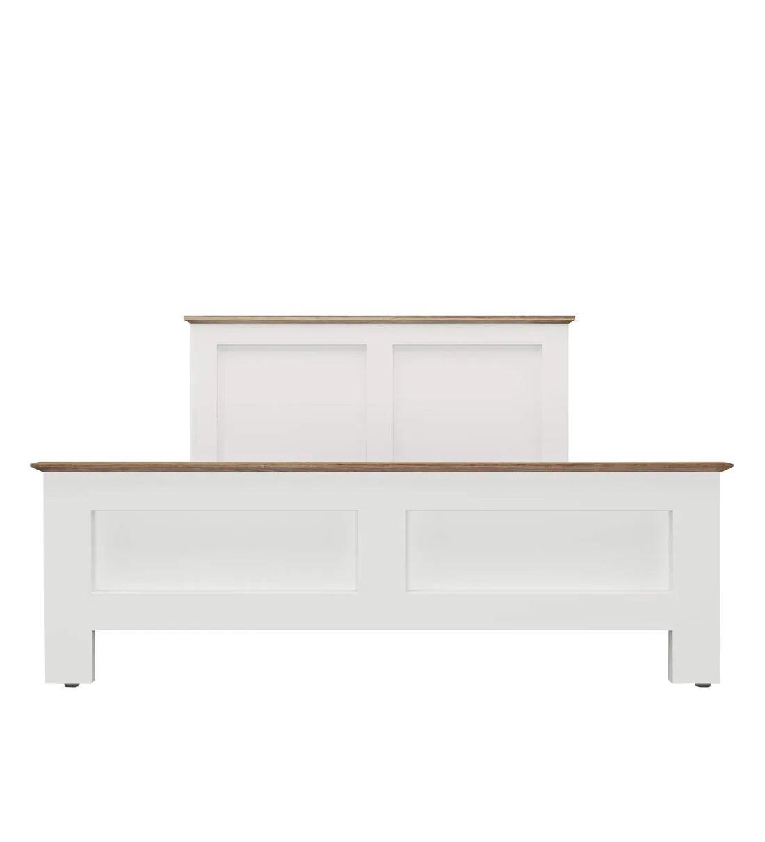 Colen King Size Bed in Mist White Finish - Ouch Cart 