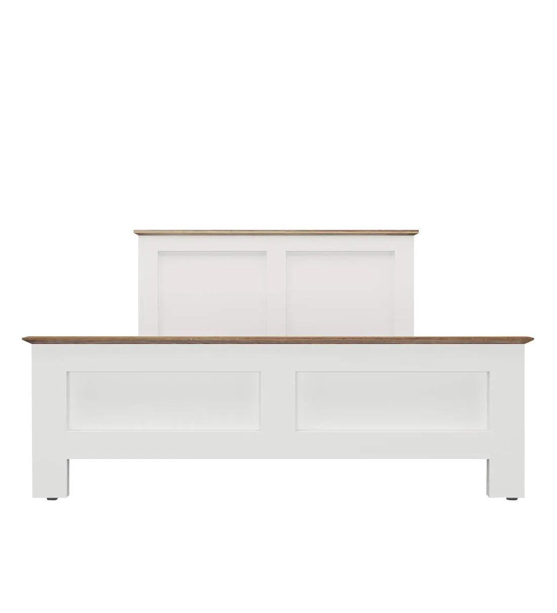 Colen King Size Bed in Mist White Finish