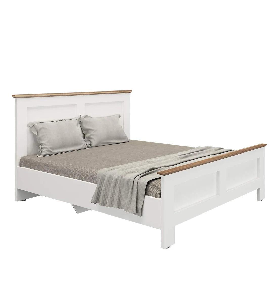 Colen King Size Bed in Mist White Finish - Ouch Cart 