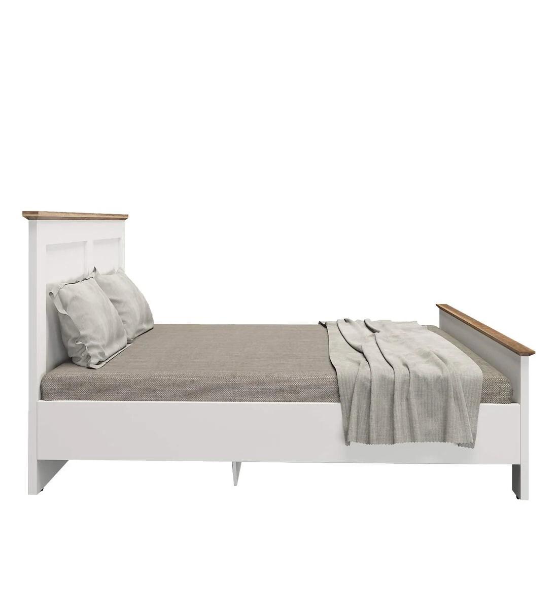 Colen King Size Bed in Mist White Finish