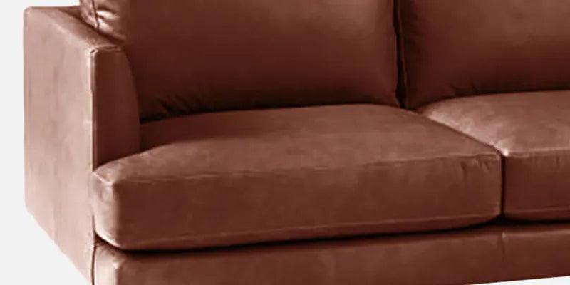 Leatherette 3 Seater Sofa in Lama Brown Colour - Ouch Cart 