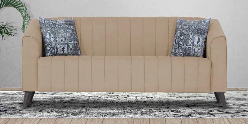 Fabric 3 Seater Sofa in Beige Colour - Ouch Cart 