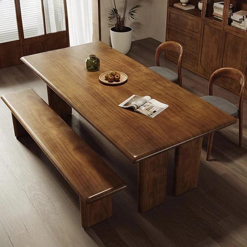 4 - Piece Solid Wood Dining Set - Ouch Cart 