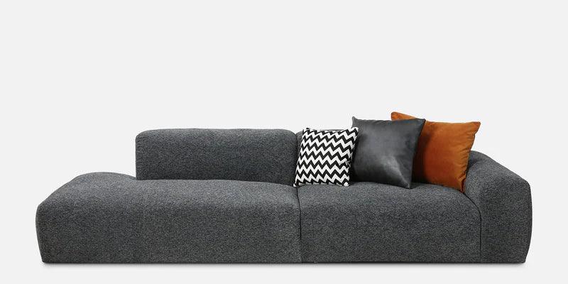 Fabric 3 Seater Sofa in Dark Grey Colour - Ouch Cart 