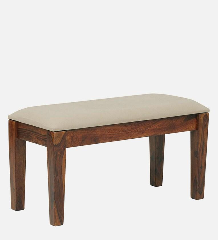Sheesham Wood 4 Seater Dining Set in Scratch Resistant Honey Oak Finish - Ouch Cart 