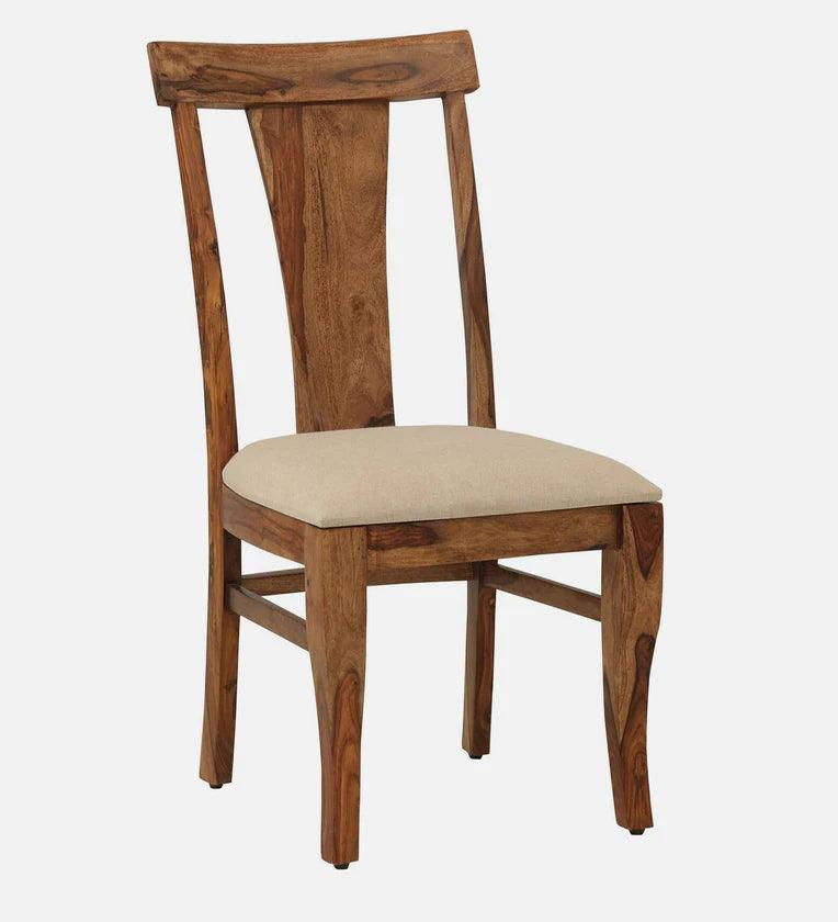 Sheesham Wood 4 Seater Dining Set in Scratch Resistant Honey Oak Finish - Ouch Cart 