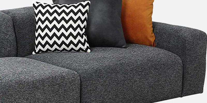 Fabric 3 Seater Sofa in Dark Grey Colour - Ouch Cart 