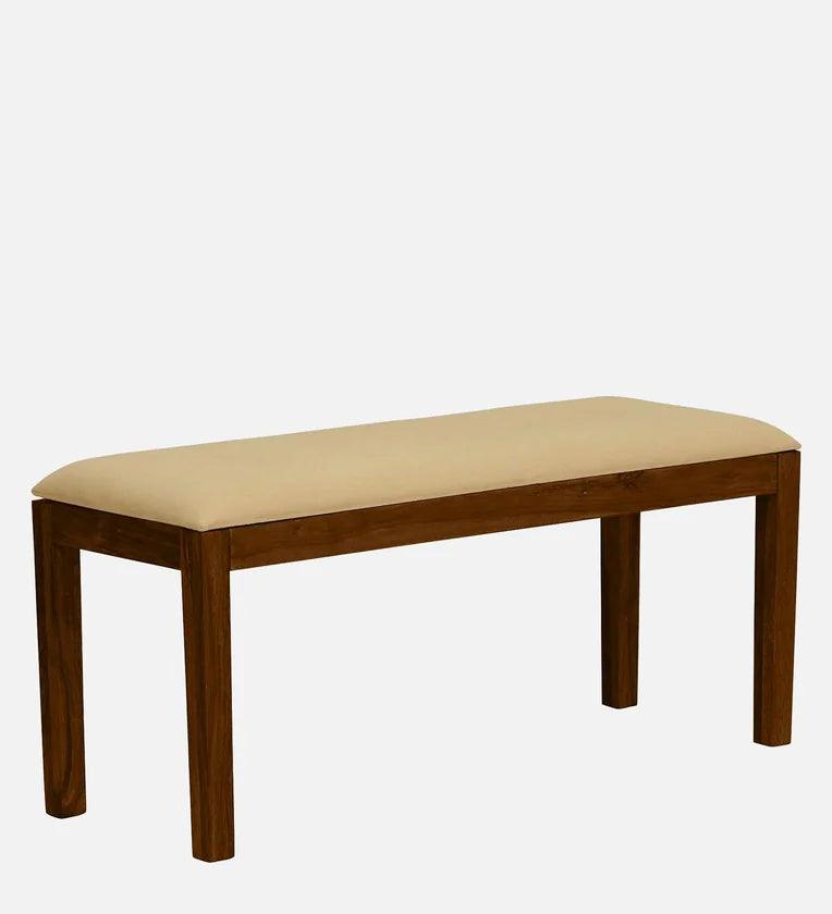 Sheesham Wood 6 Seater Dining Set In Provincial Teak Finish With Bench - Ouch Cart 