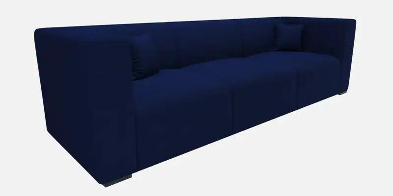 Fabric 3 Seater Sofa In Navy Blue Colour - Ouch Cart 