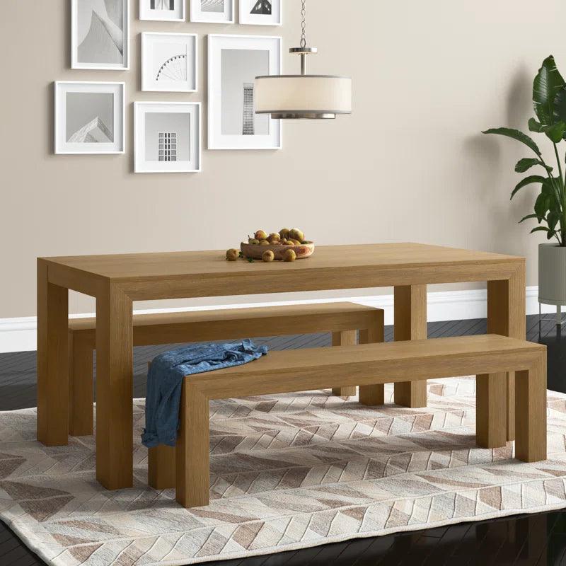 Pine Solid Wood Dining Set - Ouch Cart 