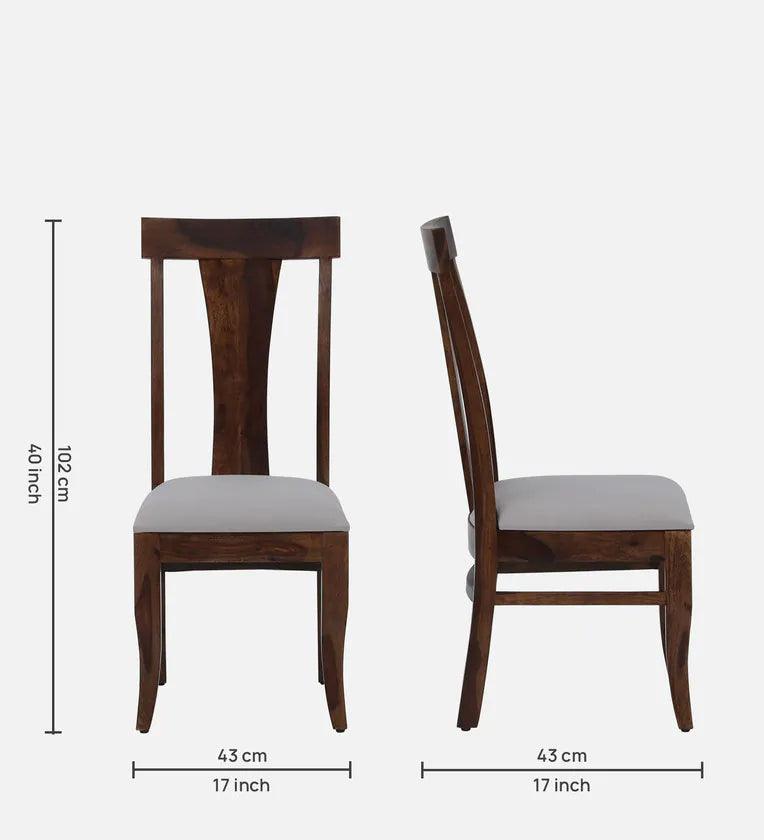 Sheesham Wood 6 Seater Dining Set In Provincial Teak Finish - Ouch Cart 