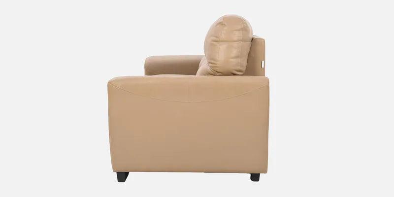 Leatherette 3 Seater Sofa in Beige Colour - Ouch Cart 