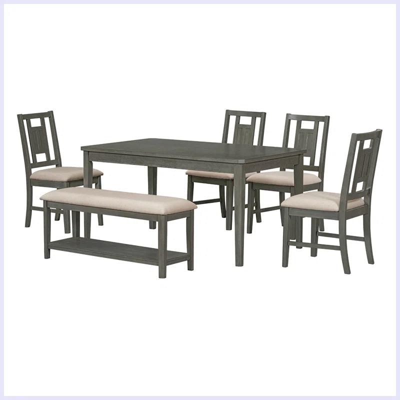 6 - Piece Dining Set - Ouch Cart 