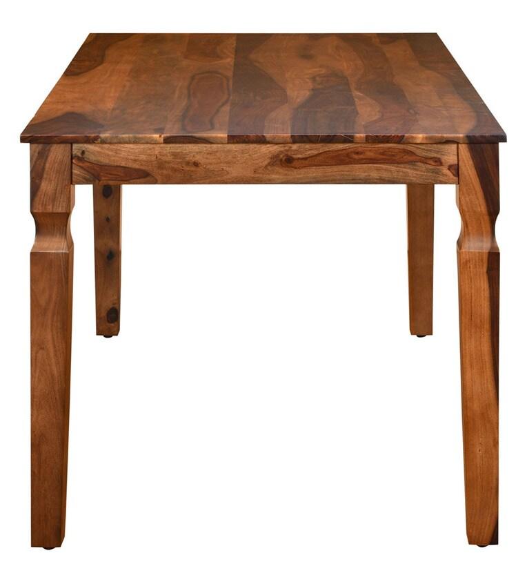 Sheesham Wood 6 Seater Dining Set in Walnut Finish - Ouch Cart 