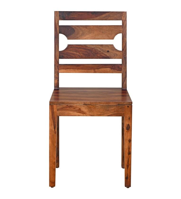 Sheesham Wood 6 Seater Dining Set in Walnut Finish - Ouch Cart 