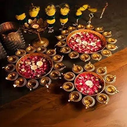 FLORAL DESIGN TEALIGHT URLI | SET OF 3 - Ouch Cart 