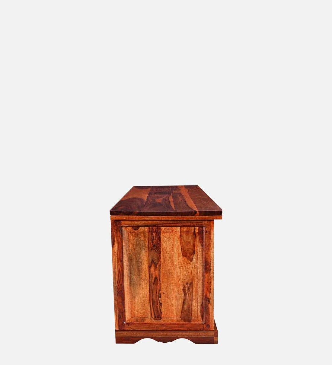 Siramika Sheesham Wood Writing Table In Honey Oak Finish,