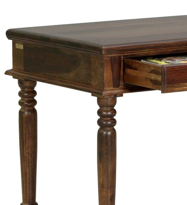 Venla Modo Solid Wood Study Table In Provincial Teak Finish - Ouch Cart 