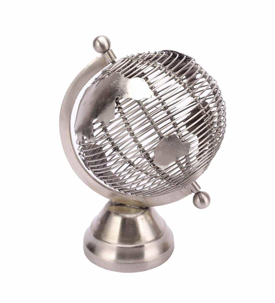 Solidarity Wired Metal Small Silver Globes, - Ouch Cart 