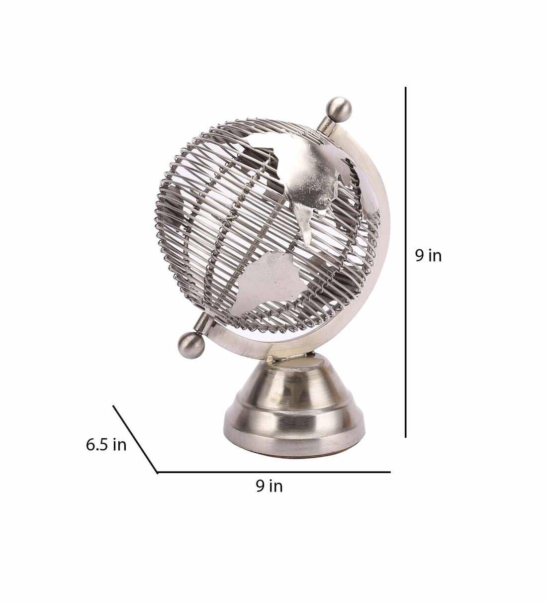 Solidarity Wired Metal Small Silver Globes, - Ouch Cart 