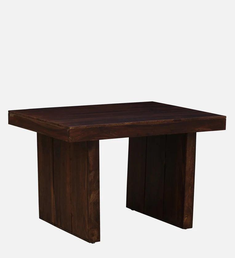 Sheesham Wood 4 Seater Dining Set In Scratch Resistant Provincial Teak Finish - Ouch Cart 