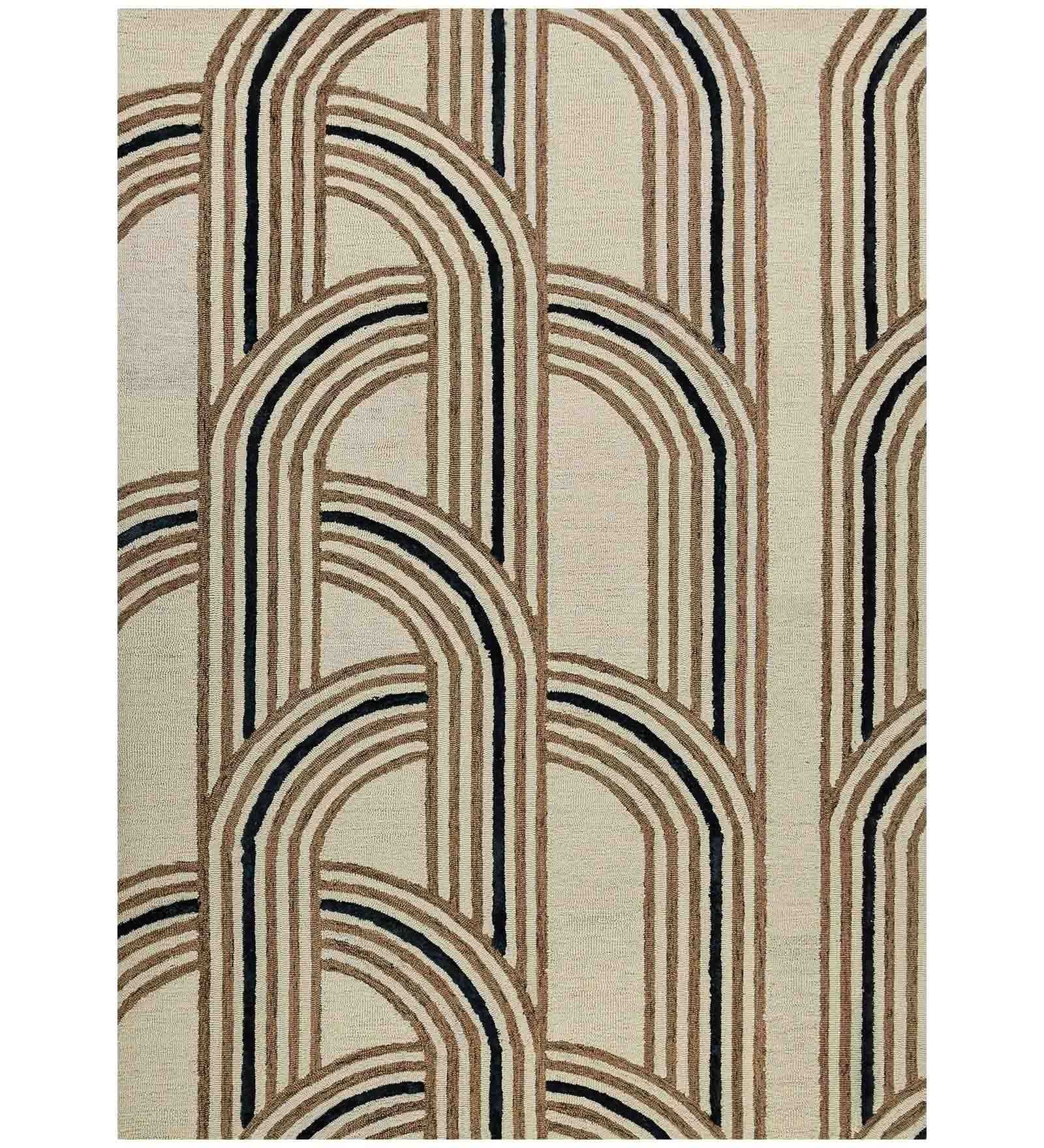 CORAL REEF Wool & Viscose Canyan 8x10 Feet  Hand-Tufted Carpet - Rug