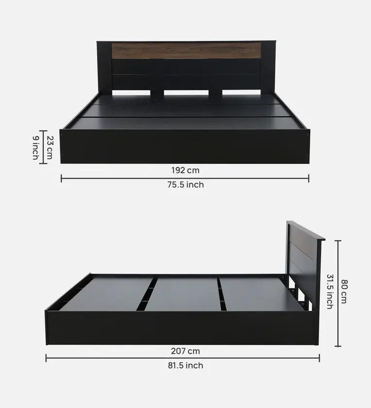 King Size Bed in Wenge Finish - Ouch Cart 