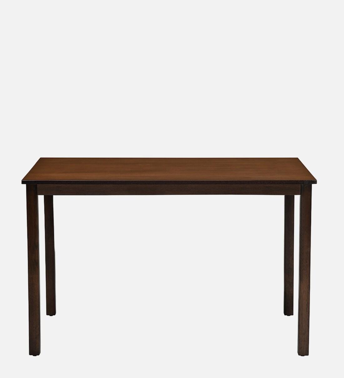 Solid Wood 4 Seater Dinning Table In Antique Cherry Finish - Ouch Cart 