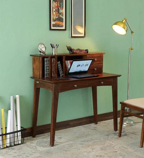 Saanvi Study Table In Provincial Teak Finish - Ouch Cart 