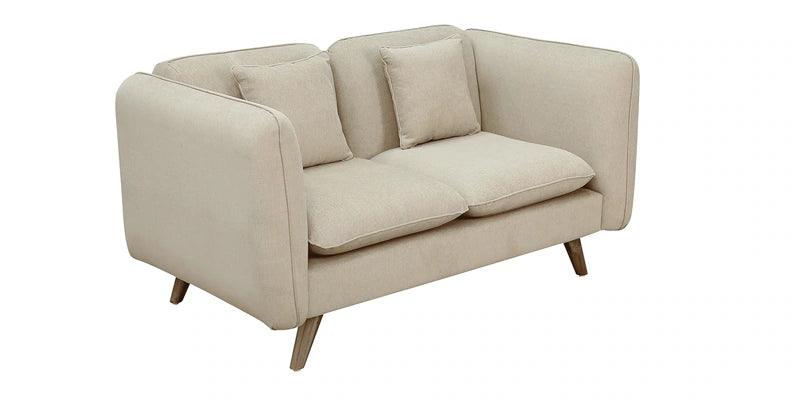 Fabric 2 Seater Sofa In Beige Colour - Ouch Cart 