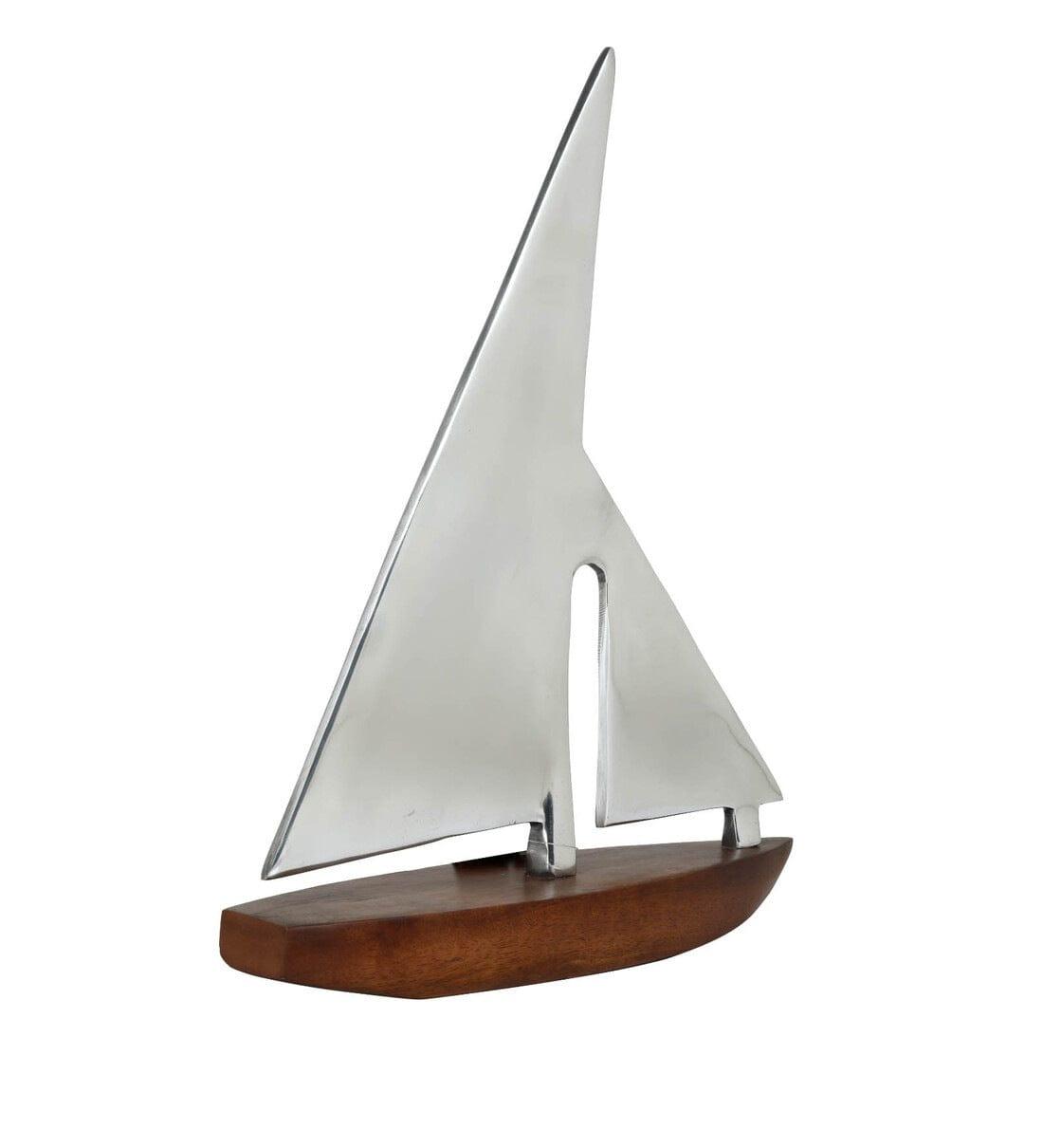 The Sail Boat Hm Wood Showpiece, - Ouch Cart 