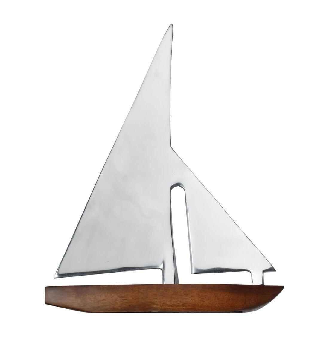 The Sail Boat Hm Wood Showpiece, - Ouch Cart 