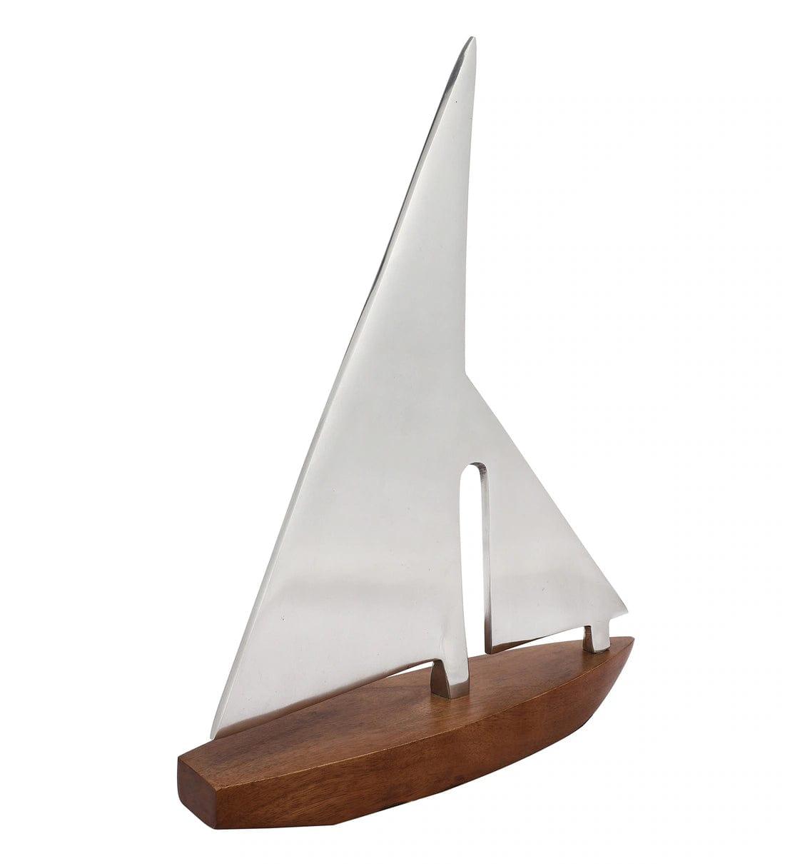 The Sail Boat Shesham Wood Showpiece, - Ouch Cart 