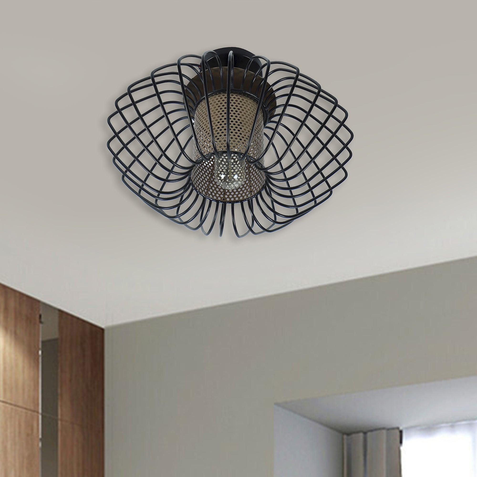 Salma 1 Head Black Mordern Chandelier By SS Lightings - Ouch Cart 