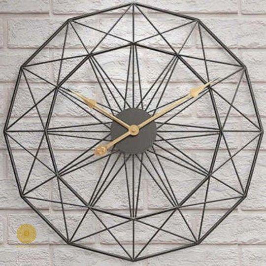 BLACK GOLDY GOLD WALL CLOCK - Ouch Cart 