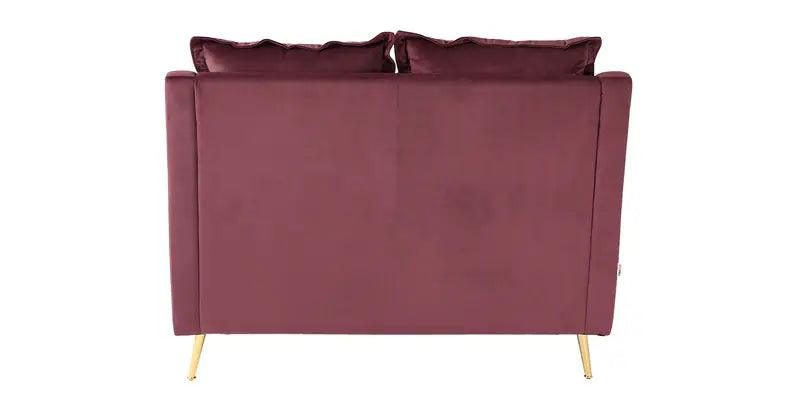 Velvet 2 Seater Sofa In Wine Colour - Ouch Cart 