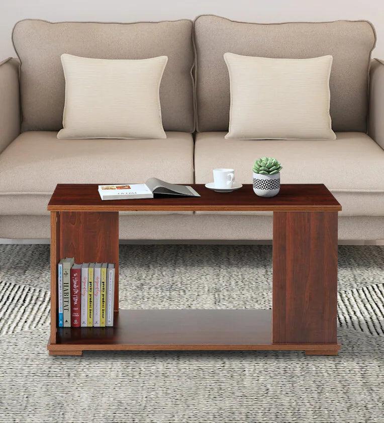 Coffee Table in Walnut Finish - Ouch Cart 