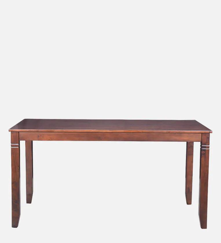 Solid Wood 6 Seater Dining Set In Brown Colour - Ouch Cart 