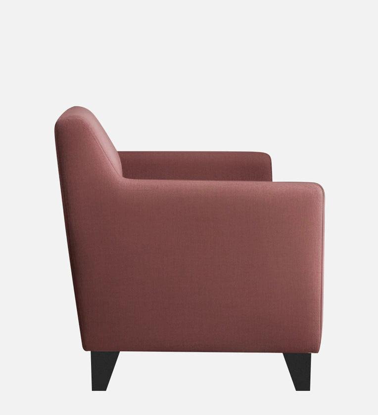 Velvet 1 Seater Sofa In Berry Wine Colour - Ouch Cart 